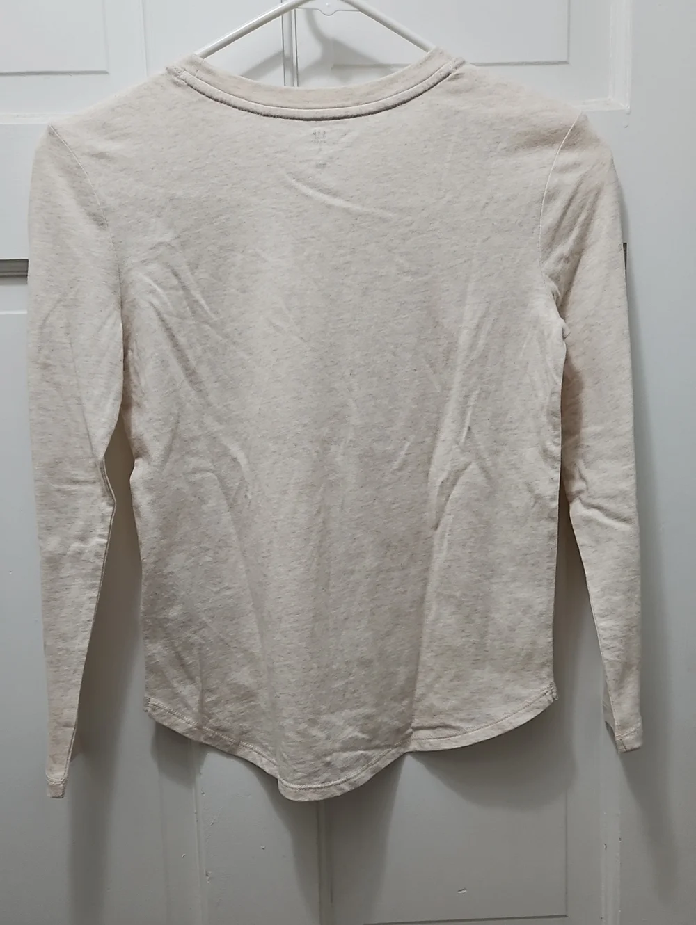 GAP Cream Long-Sleeve Tee with Pastel Ballerina Print Girls 8 NWT